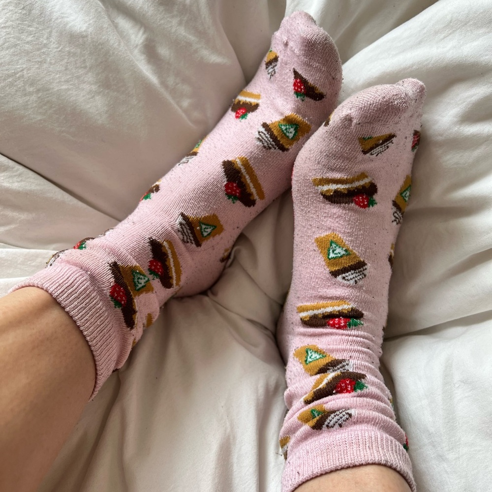 Guess Pink Dessert Pattern Socks - image 7